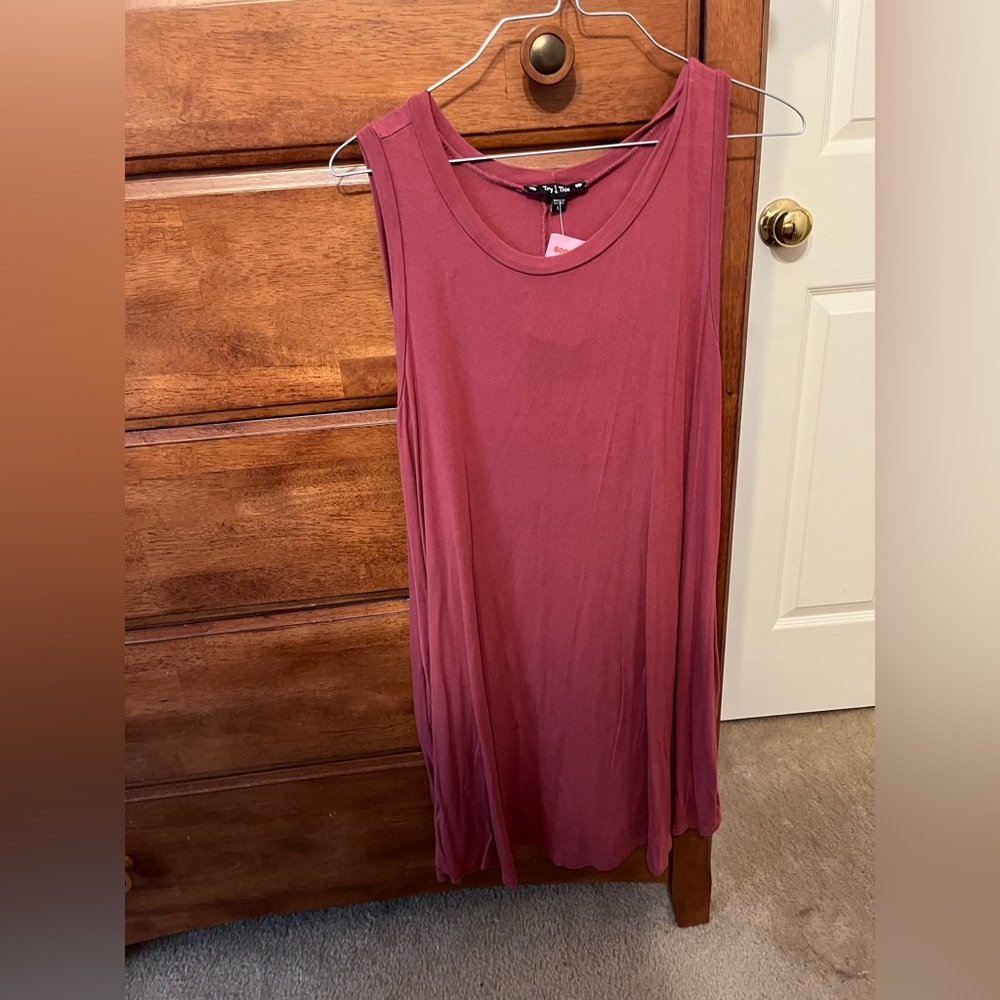 Sleeveless Pink Swing Dress